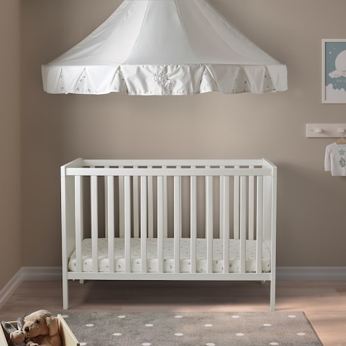 SUNDVIK Cot, white, 60x120 cm