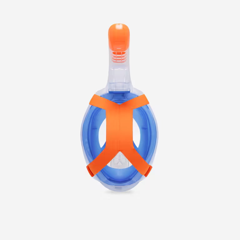 Surface snorkelling mask Easybreath + acoustic valve. (ages 10+) BLUE