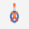 Surface snorkelling mask Easybreath + acoustic valve. (ages 10+) BLUE