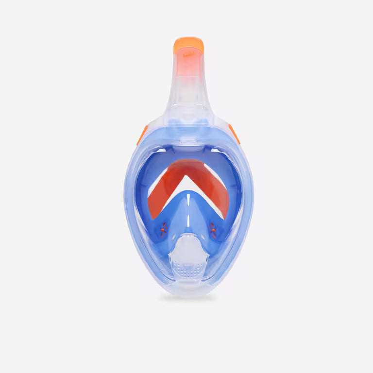 Surface snorkelling mask Easybreath + acoustic valve. (ages 10+) BLUE