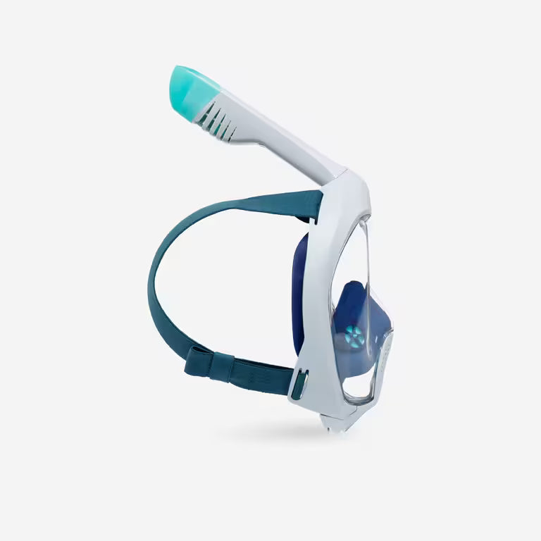 Surface snorkelling mask Easybreath + with acoustic valve > age 10 blue