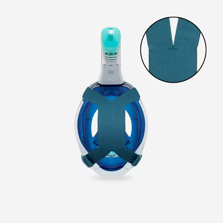 Surface snorkelling mask Easybreath + with acoustic valve > age 10 blue