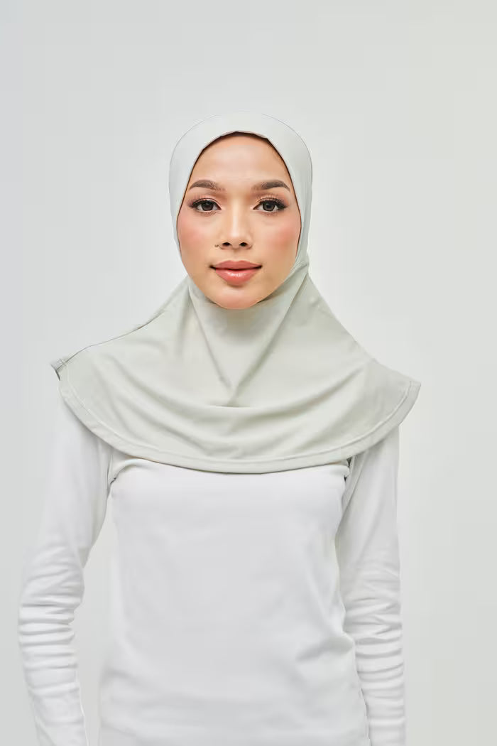 Swim Hijab in Fog Gray