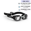 Swimming XBASE corrective goggles - Clear Lenses - Single size - Black
