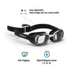 Swimming XBASE corrective goggles - Clear Lenses - Single size - Black