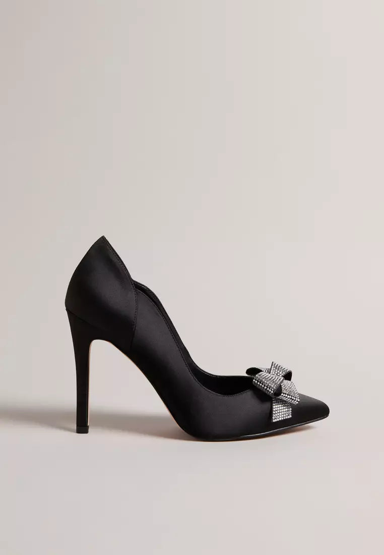 Ted Baker Orlilas Satin Crystal Bow Court Shoe