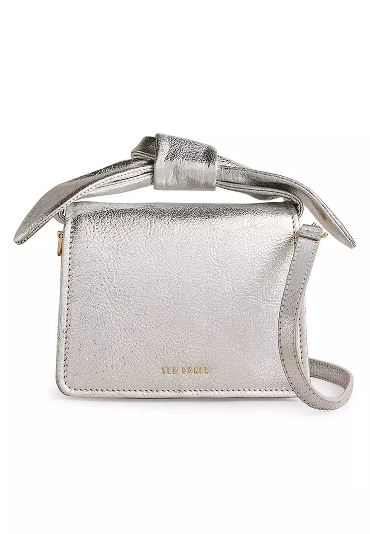 Ted Baker Women's Niasini Bow Detail Metallic Xbody Bag