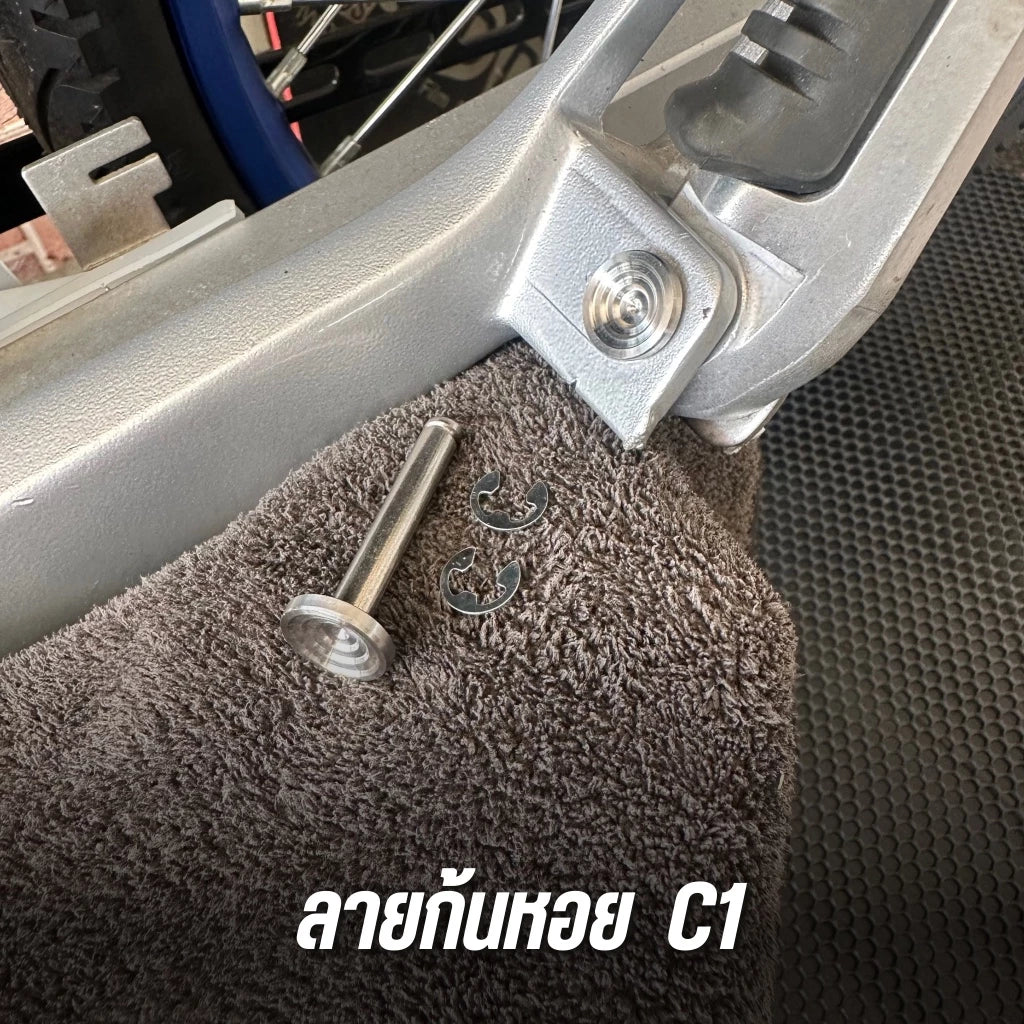 DHC- Stainless Steel Rear Footrest Bolt WAVE125R S X I Turn Signal Windshield Wave125 There Are 3 Designs -By Sea Courier Method 🚢📦