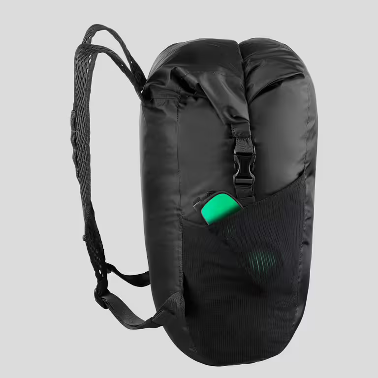 Travel 20L foldable and waterproof pocket backpack - Black