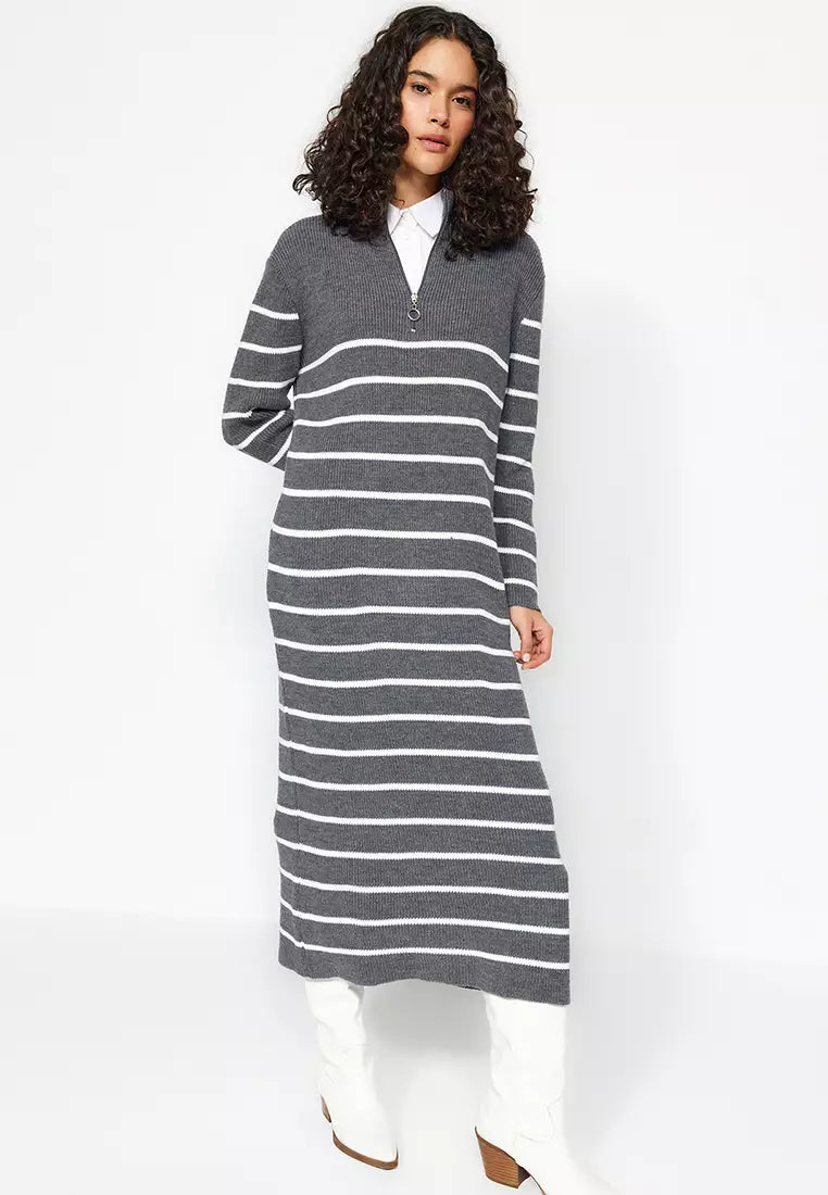 Striped Sweater Dress