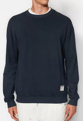 Limited Edition Anthracite Men's Basic Relaxed Fit Sweatshirt with an Old/Faded Effect 100% Cotton