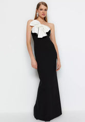 Lined Woven Evening Dress