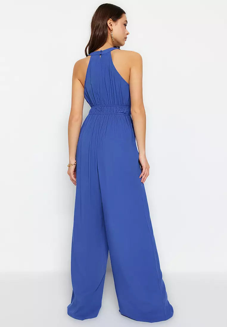 Ruched Long Jumpsuit