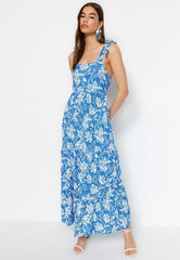 Floral Patterned Maxi Dress