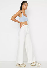 Elastic Wide Leg Pants