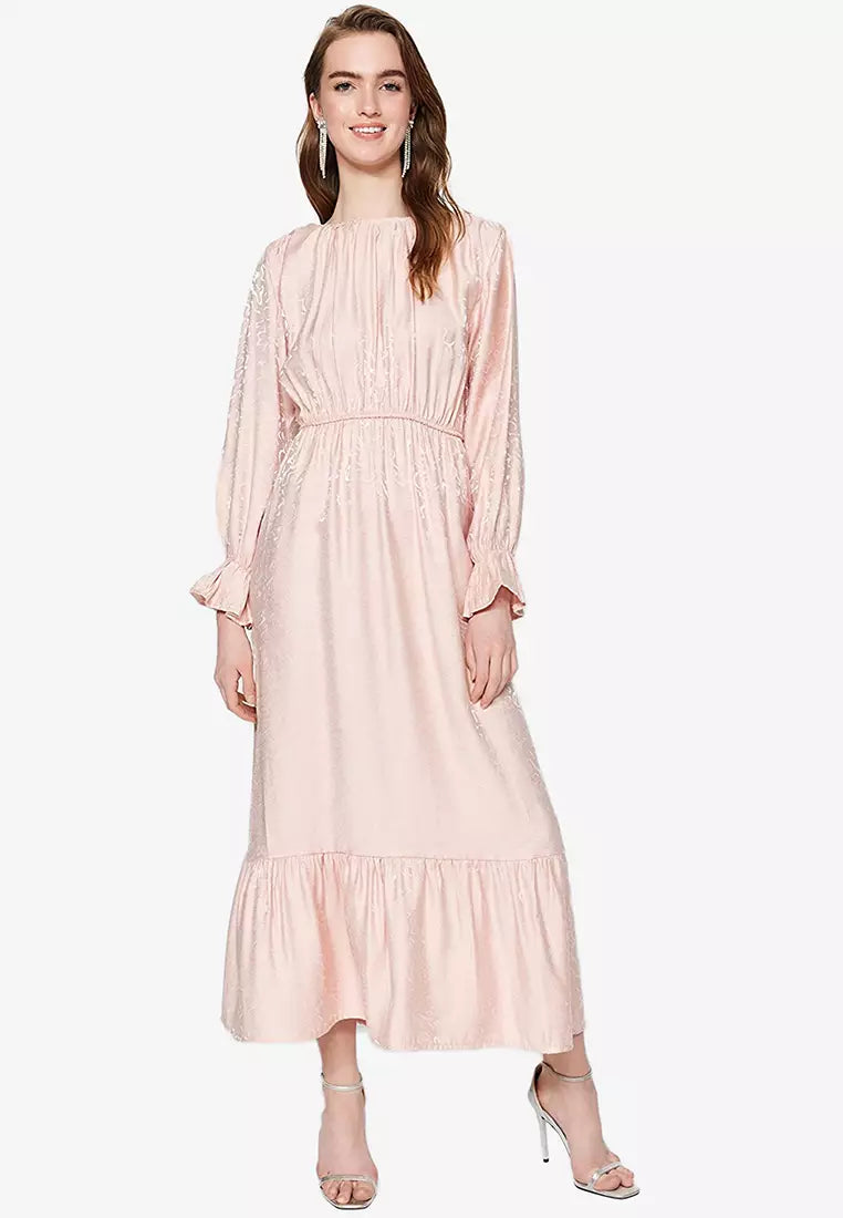 MODEST Jacquard Print Dress