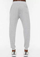 Navy Blue-Grey Men Regular/Regular Fit Elastic Legs Basic 2-Pack Sweatpants