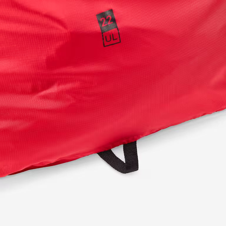 Ultra-light 22 litre waterproof bag, red