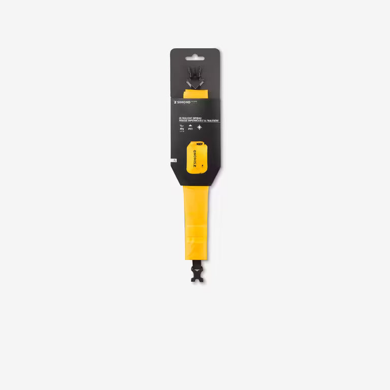 Ultra-light, 7 litre waterproof bag, yellow