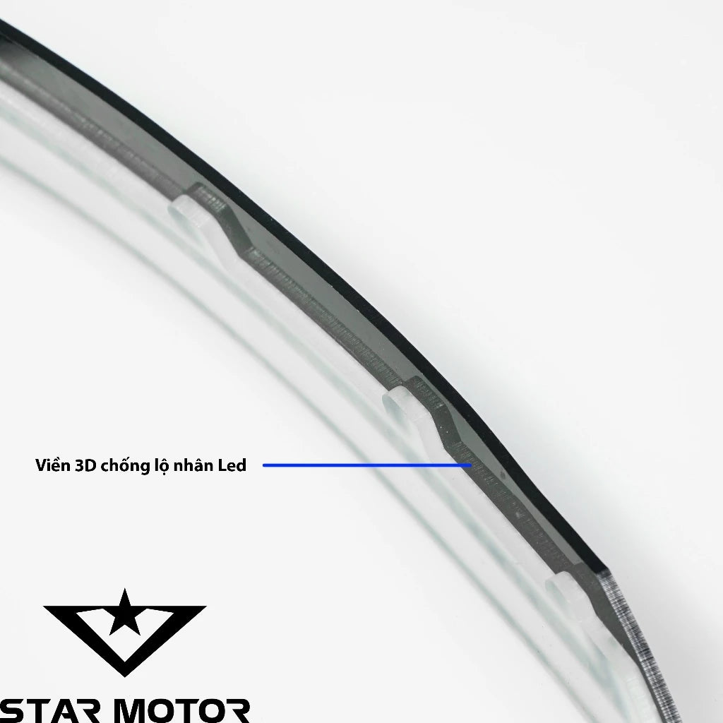 Audi 3D Led mica billet mounted on the back of Air Blade from 2020 to 2024 has pre-shaped, 5mm thick anti-reveal Led -By Sea Courier Method 🚢📦