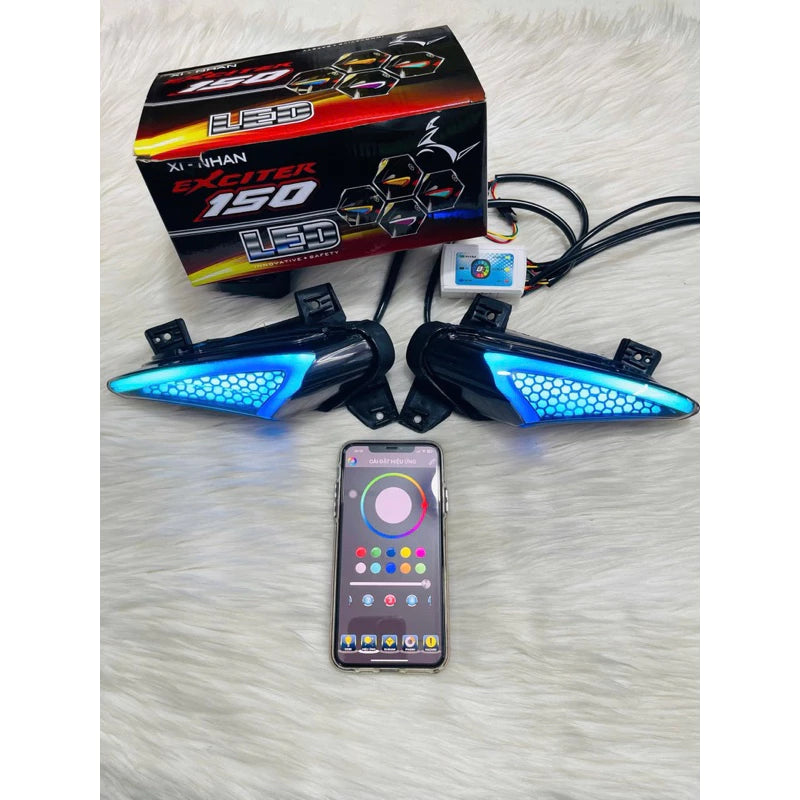 Xinhan audi i8 light set with color changing app and EXCITER 150 mounting effect (1 set) -By Sea Courier Method 🚢📦