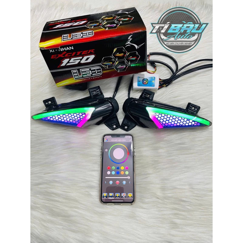 Xinhan audi i8 light set with color changing app and EXCITER 150 mounting effect (1 set) -By Sea Courier Method 🚢📦