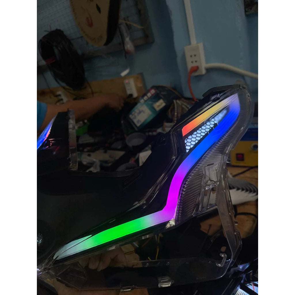 DHC- Audi 3D billets for Ab2020-2025 125-150-160) are pre-bent — Change color via app - super beautiful - bright lights - Turn signal accessories and spare parts -By Sea Courier Method 🚢📦