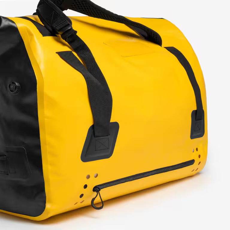 Waterproof duffle bag - travel bag 80 L yellow black