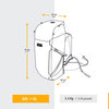 Women's Travel 900 60+6L suitcase-style travel backpack - Brown