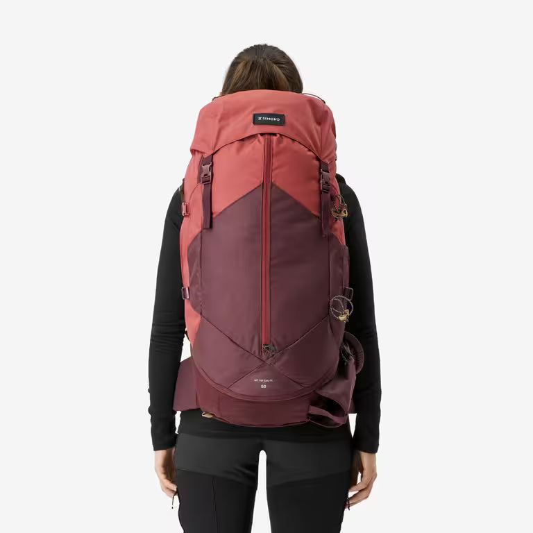 Women's Trekking 50 L Backpack MT100 Easyfit