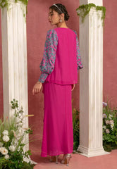 RECYCLED CHIFFON PUFF SLEEVES KURUNG